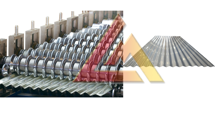Precision forming rollers of corrugated roof roll forming machine